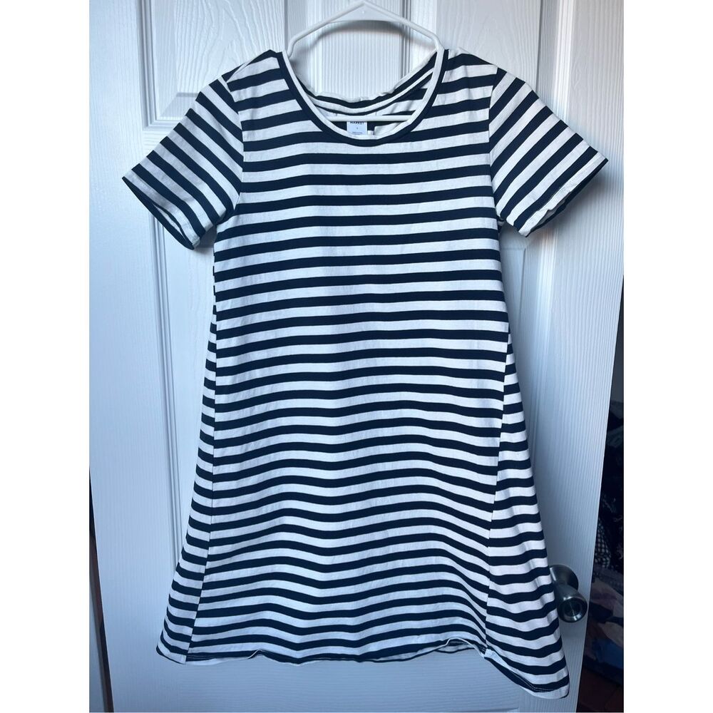 Melrose and Market Shirt Dress Small Womens Navy White Stripe Nautical Beach